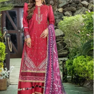 Esha Aisha Luxurious-Embroidered Lawn Vol-02, 2024. 3-Pc *Unstitched