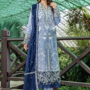 Esha Aisha Luxurious-Embroidered Lawn Vol-02, 2024. 3-Pc *Unstitched