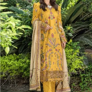 Esha Aisha Luxurious-Embroidered Lawn Vol-02, 2024. 3-Pc *Unstitched