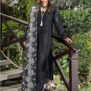 Esha Aisha Luxurious-Embroidered Lawn Vol-02, 2024. 3-Pc *Unstitched