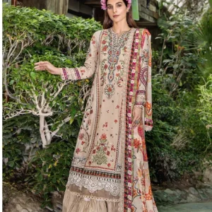 Esha Aisha Luxurious-Embroidered Lawn Vol-02, 2024. 3-Pc *Unstitched