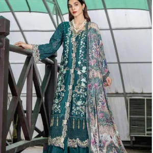 Esha Aisha Luxurious-Embroidered Lawn Vol-02, 2024. 3-Pc *Unstitched