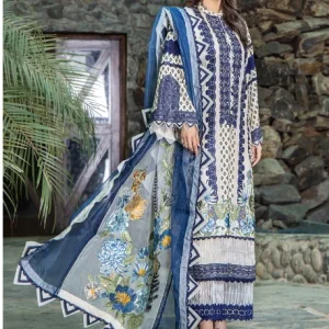 Esha Aisha Luxurious-Embroidered Lawn Vol-02, 2024. 3-Pc *Unstitched