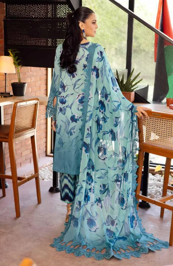 NUREH GIRL GLAM - Unstitched Printed Chikankari Lawn Summer Collection - Image 2