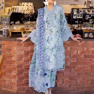 NUREH GIRL GLAM - Unstitched Printed Chikankari Lawn Summer Collection