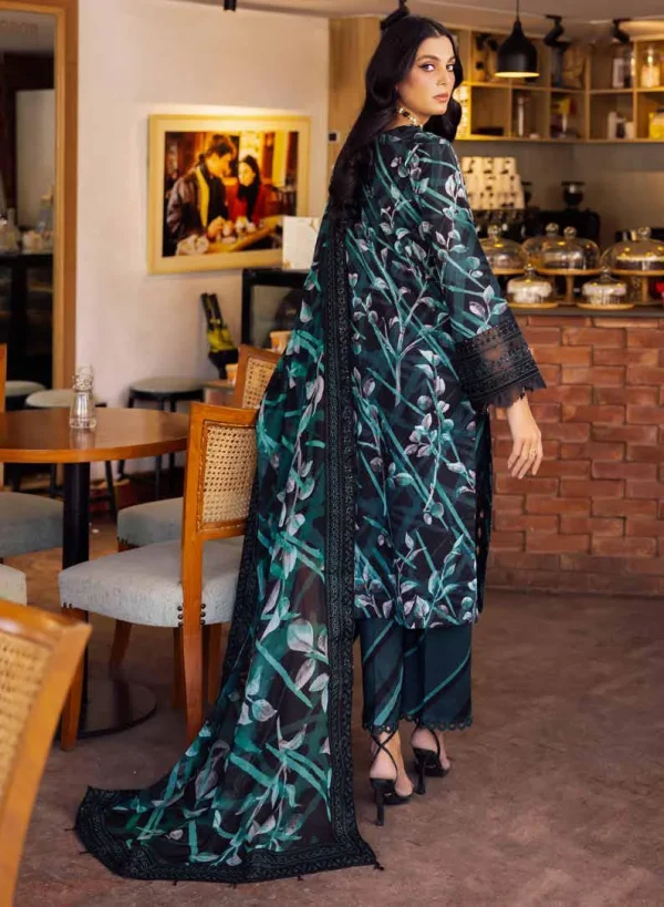 NUREH GIRL GLAM - Unstitched Printed Chikankari Lawn Summer Collection - Image 2