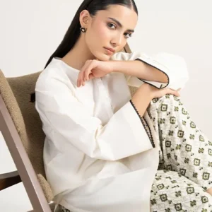 The Azalea Embroidered Lawn Tunic